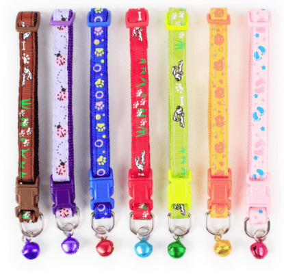 3pcs Quick Release Adjustable Cat Collar with Bell - Your Little Pet Store