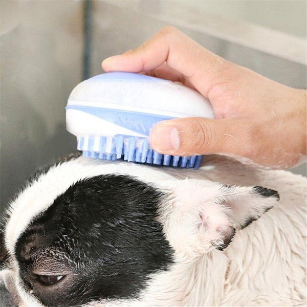 Silicone Dog Shampoo Bath Brush - Your Little Pet Store