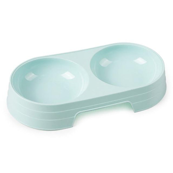 DONE Candy Colour Plastic Pet Double Bowls - Your Little Pet Store