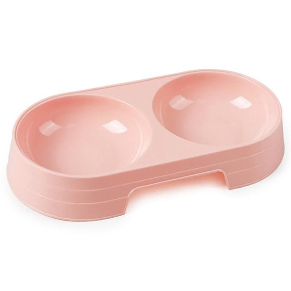 DONE Candy Colour Plastic Pet Double Bowls - Your Little Pet Store