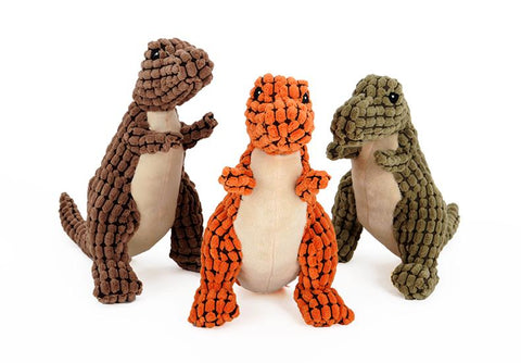 Plush Dinosaur Dog Toy - Your Little Pet Store