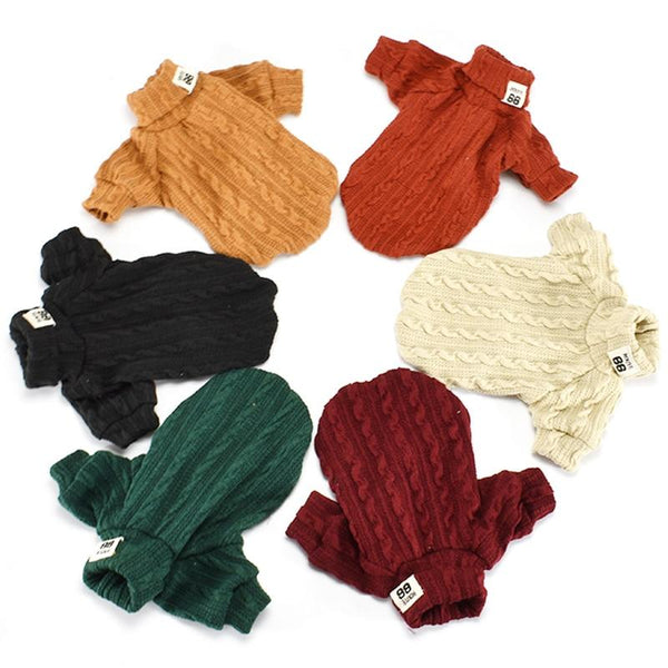 Warm Turtleneck Dog Jumper - Your Little Pet Store