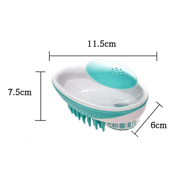 Silicone Dog Shampoo Bath Brush - Your Little Pet Store